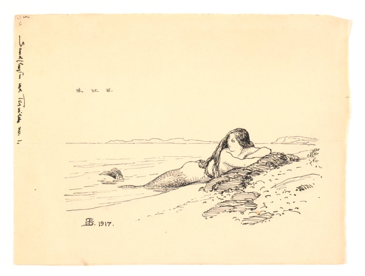 Illusztráció a következőhöz: "The sand rush at Tisvilde" alkotó: Niels Skovgaard