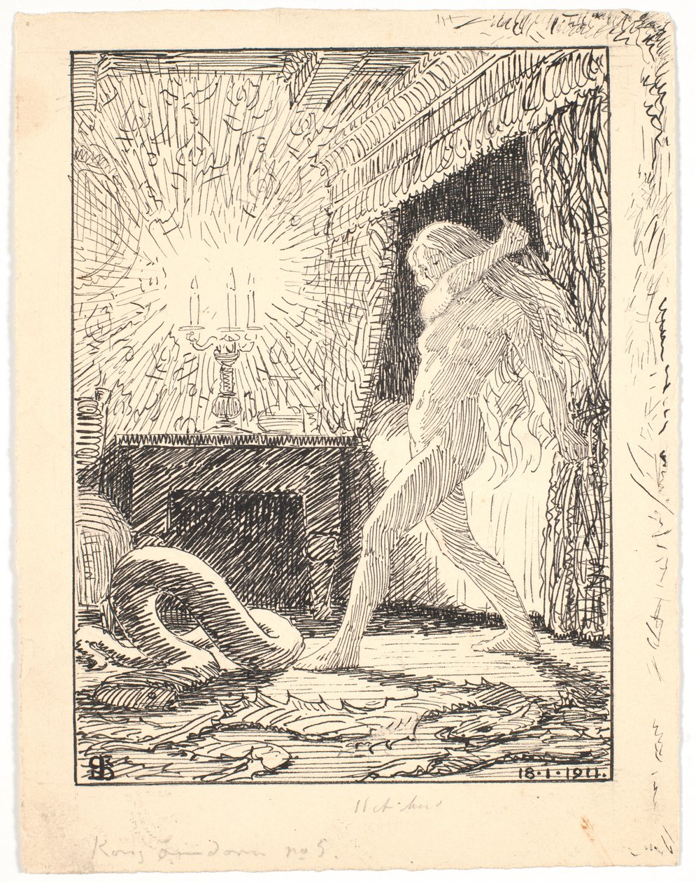 Lindorm király alkotó: Niels Skovgaard