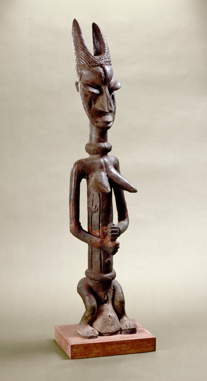 Figure of Onile, Iperu, Tsoede (brass) alkotó: Nigerian