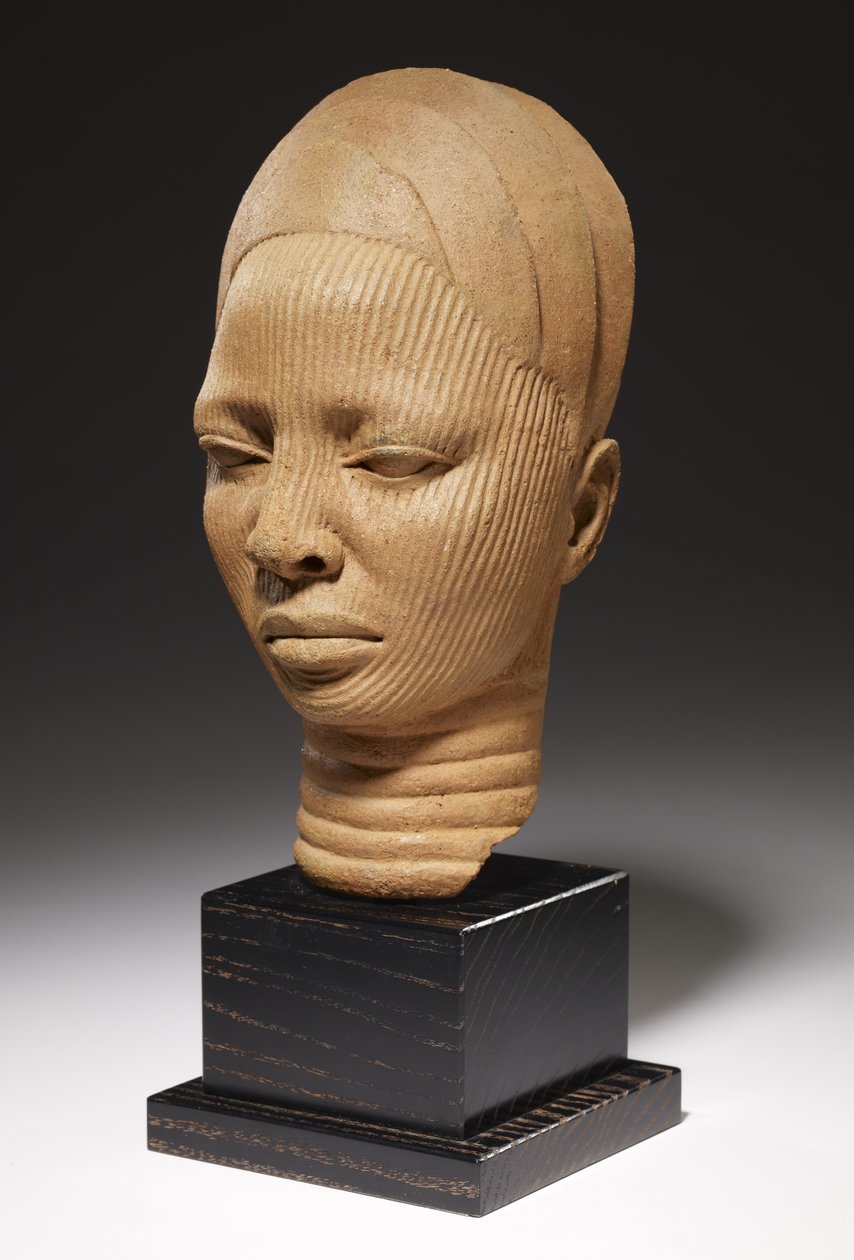 Shrine Head, joruba kultúra, Nigéria (terrakotta) alkotó: Nigerian