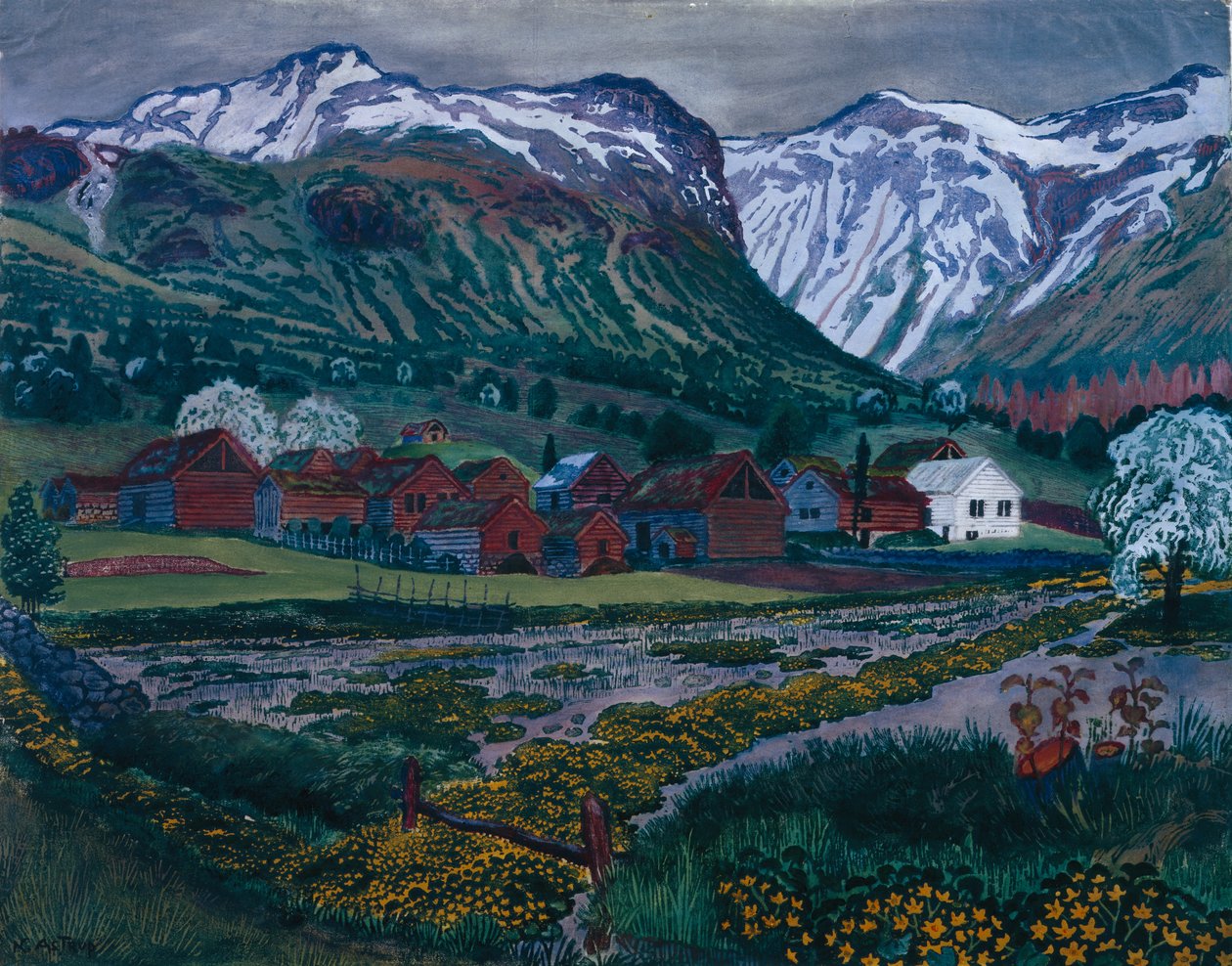 Boglárka éjszaka alkotó: Nikolai Astrup