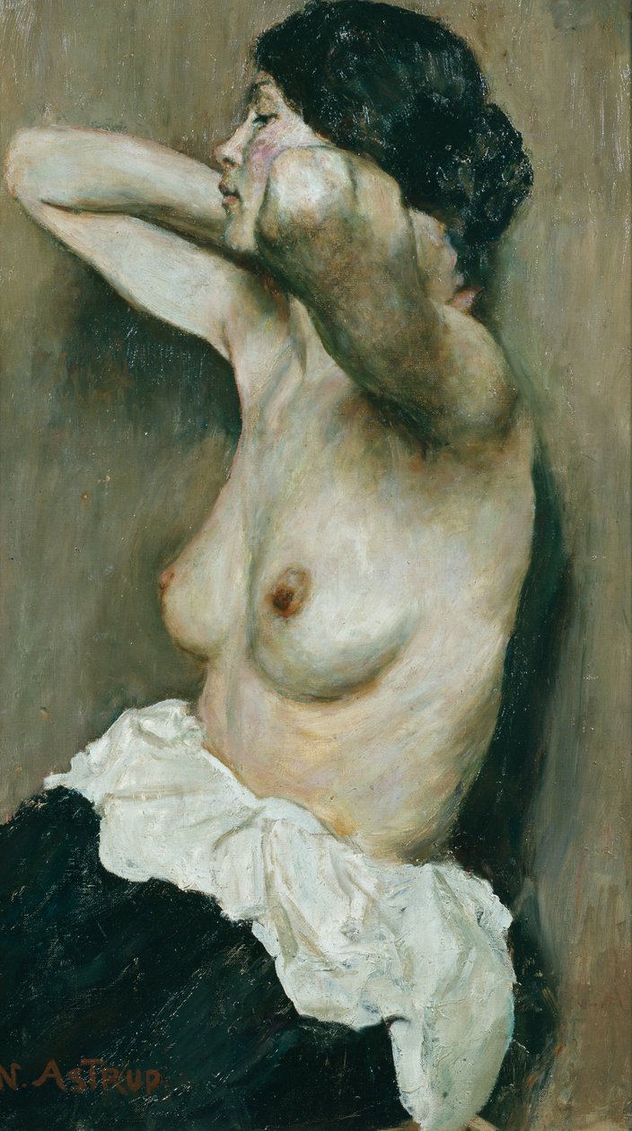 Női félmeztelen alkotó: Nikolai Astrup