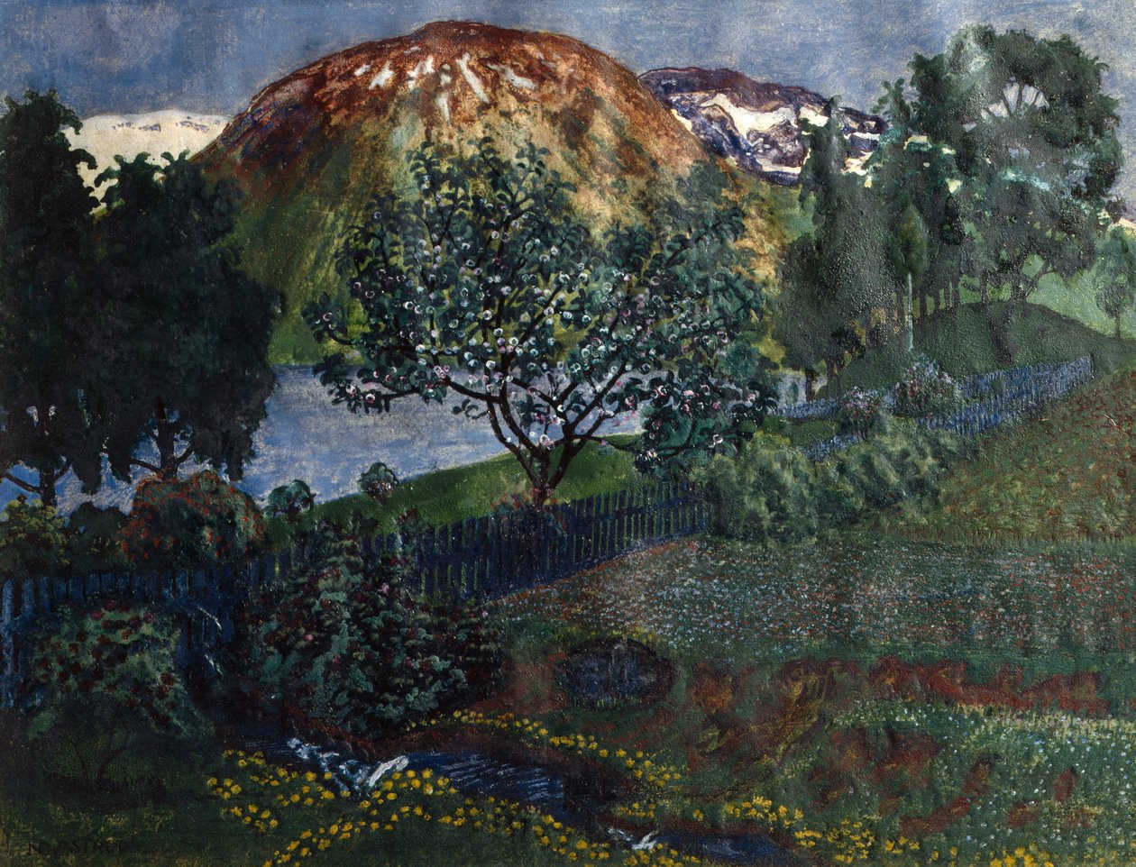 Júniusi este a kertben alkotó: Nikolai Astrup
