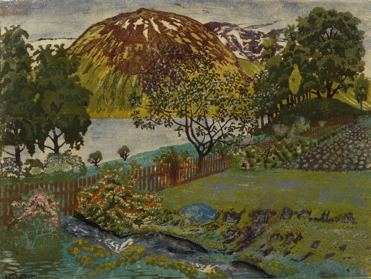 Júniusi este a kertben alkotó: Nikolai Astrup