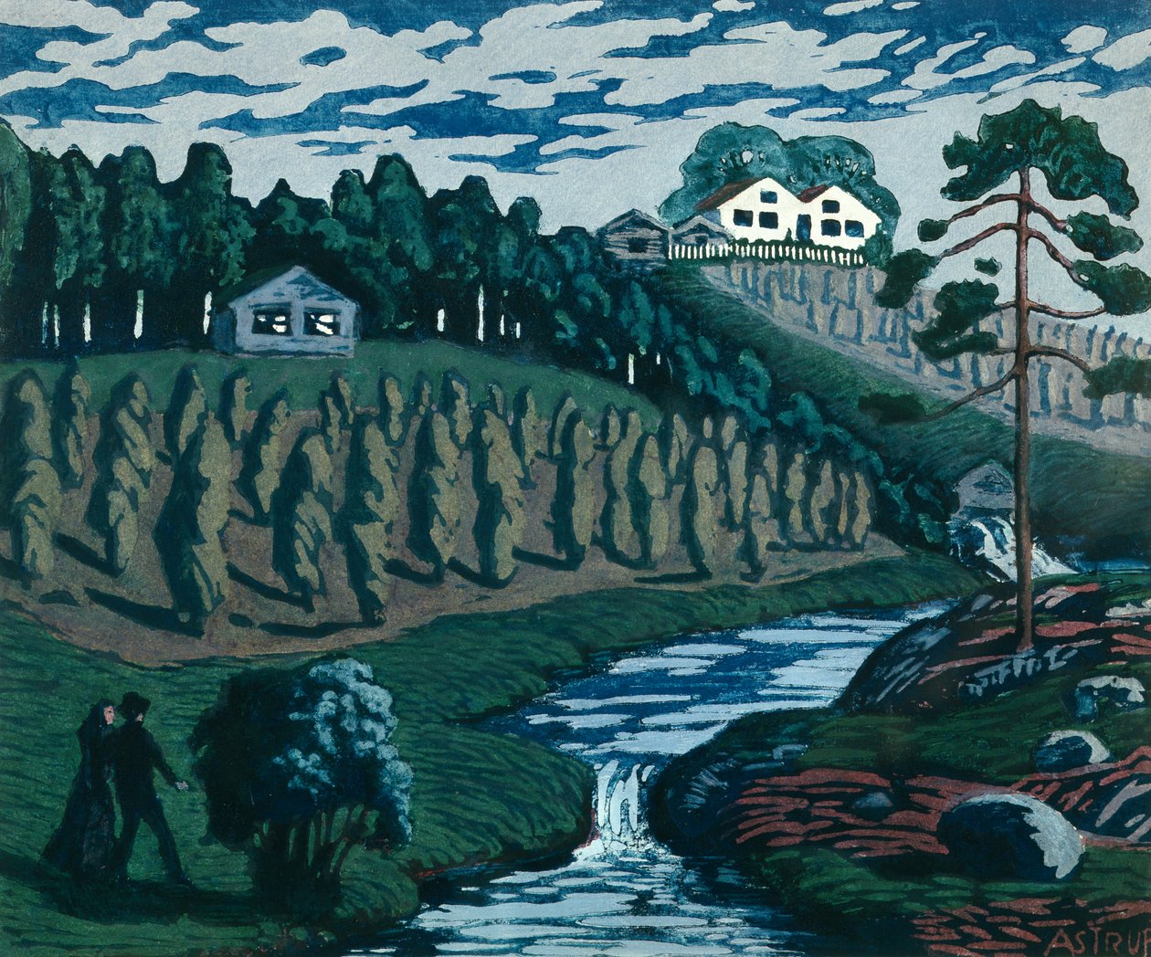 Nagy kévék egy rúdon alkotó: Nikolai Astrup