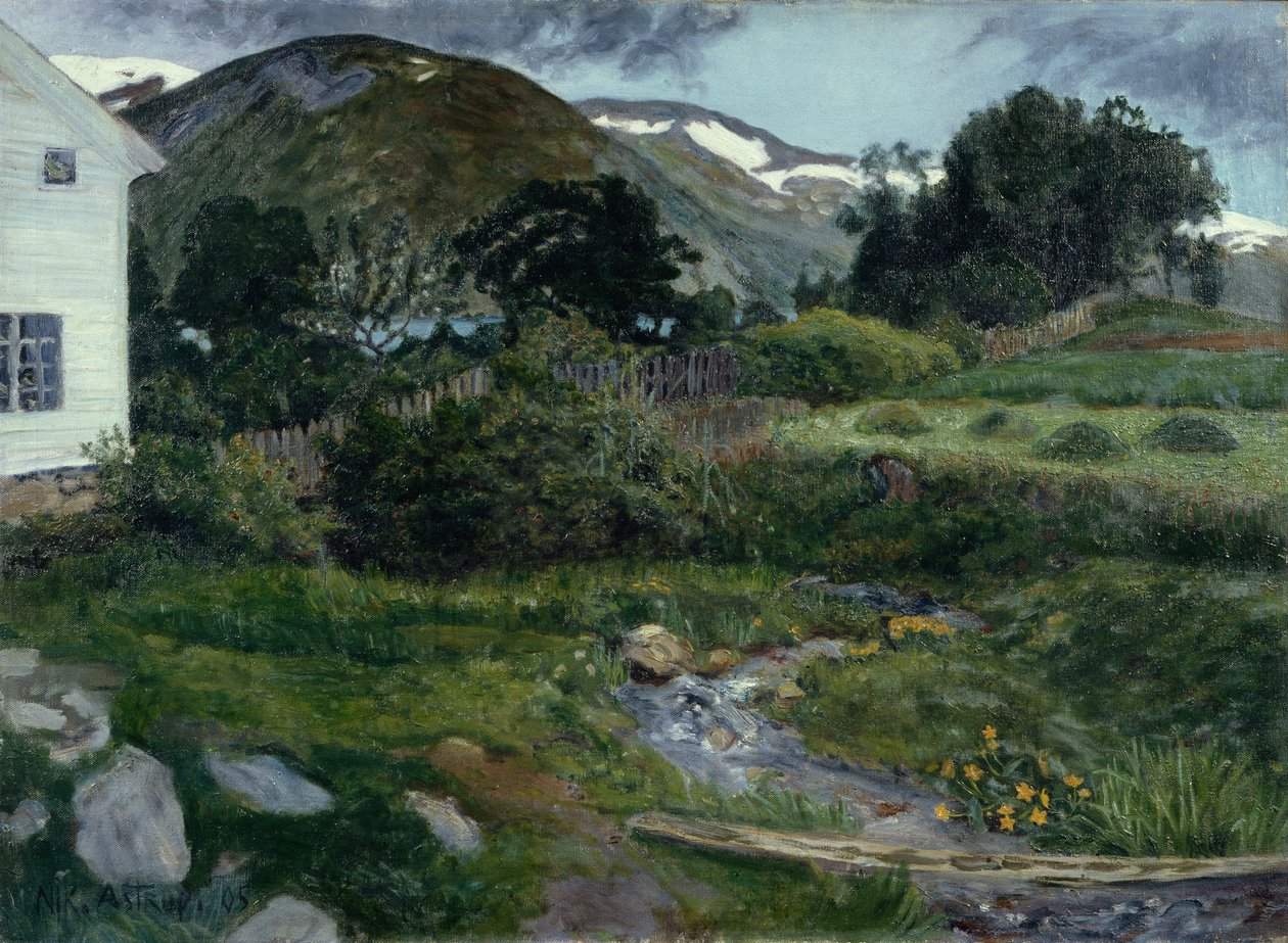 A lelkészföld, Jølster (Joelster) alkotó: Nikolai Astrup