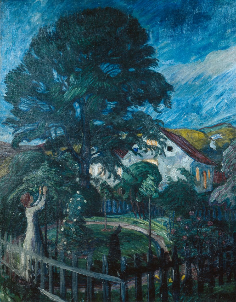 A nagy kőrisfa alatt alkotó: Nikolai Astrup
