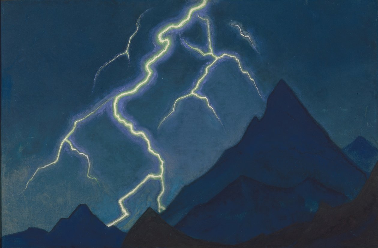 Az ég hívása. Villám, 1935-1936 alkotó: Nikolai Konstantinowitsch Roerich