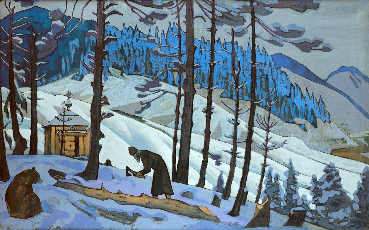 Építő Szent Sergius, 1925. alkotó: Nikolai Konstantinowitsch Roerich