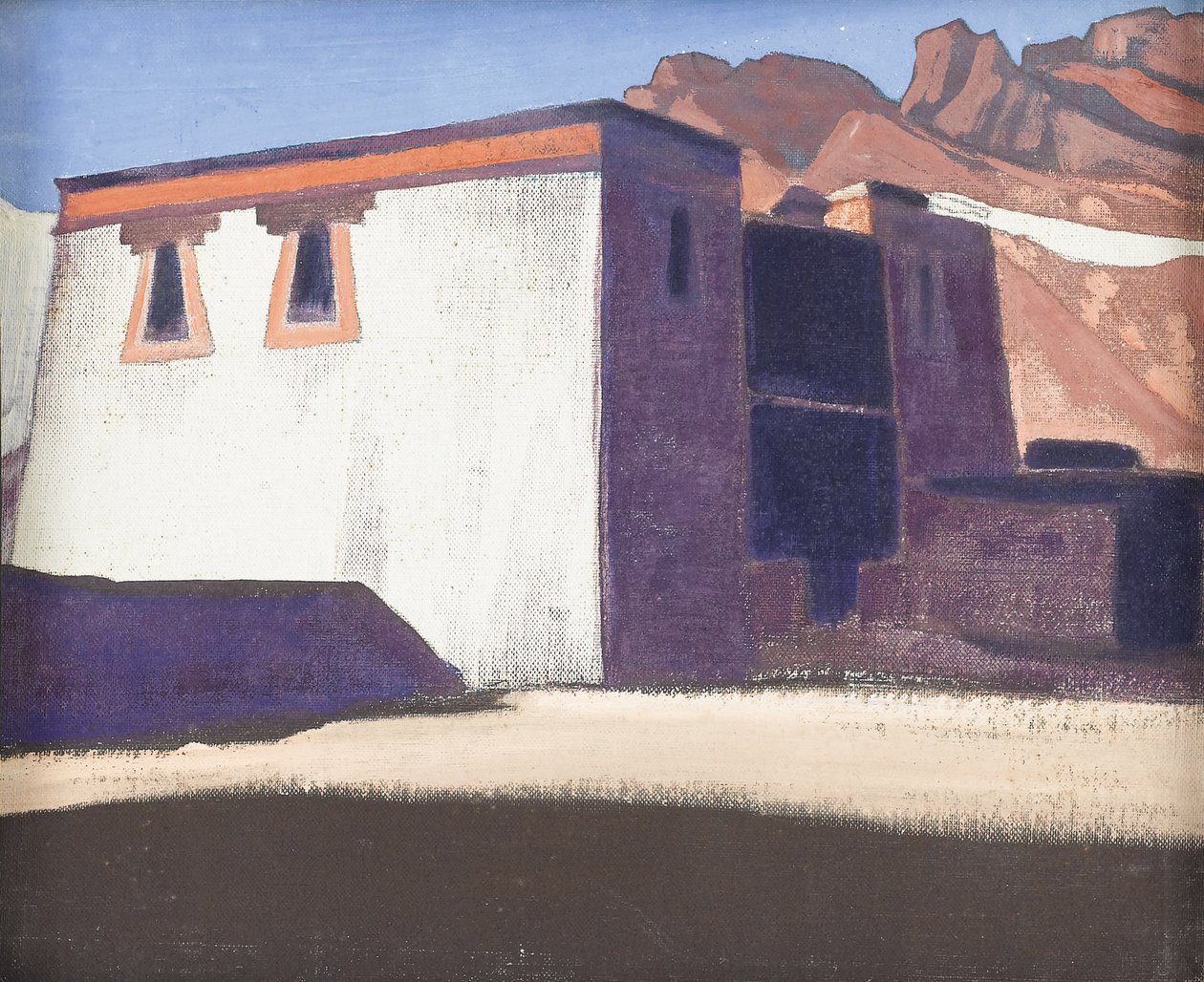 Sharugon kolostor, Tibet, 1928 alkotó: Nikolai Konstantinowitsch Roerich