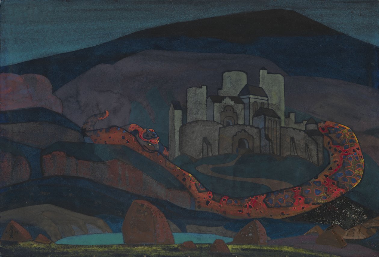 A halálra ítélt város, 1914 alkotó: Nikolai Konstantinowitsch Roerich