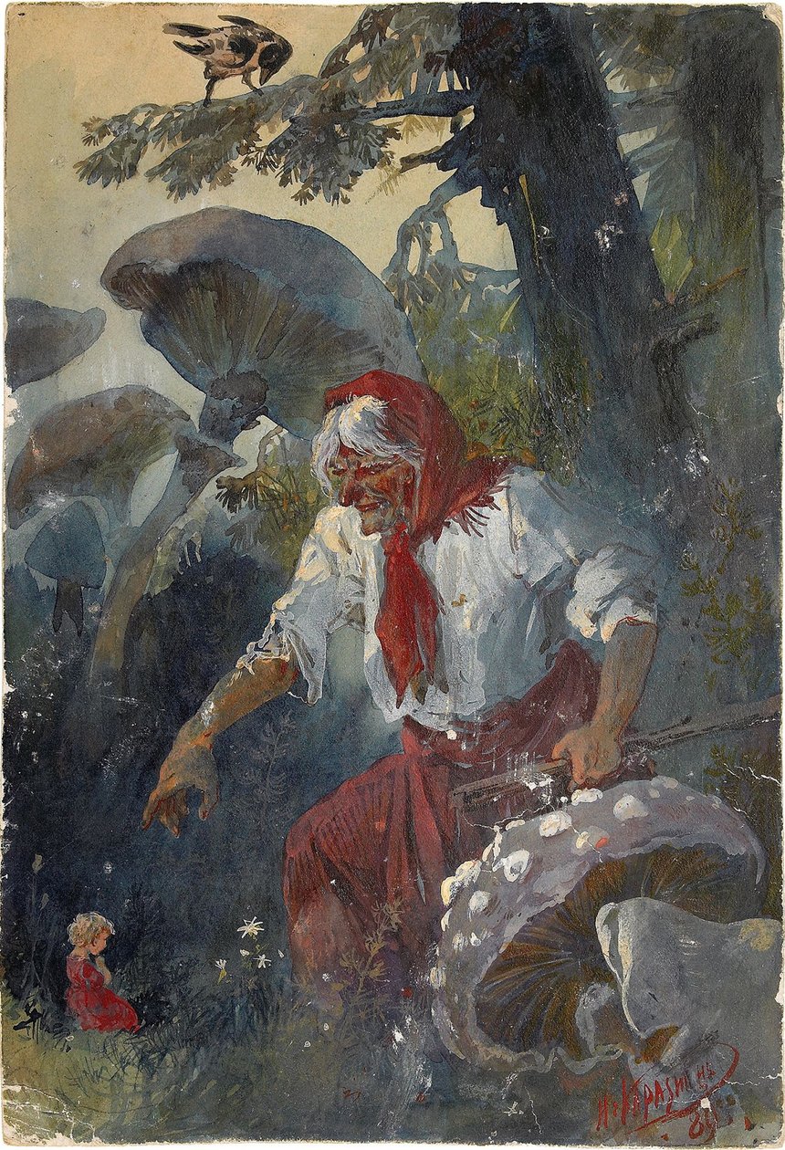 Baba Yaga, 1889 alkotó: Nikolai Nikolayevich Karasin