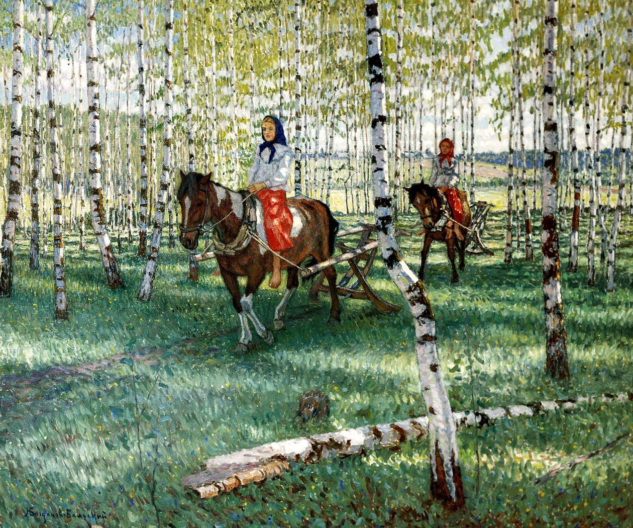 A munkához”, 1921. alkotó: Nikolai Petrovich Bogdanov Belsky