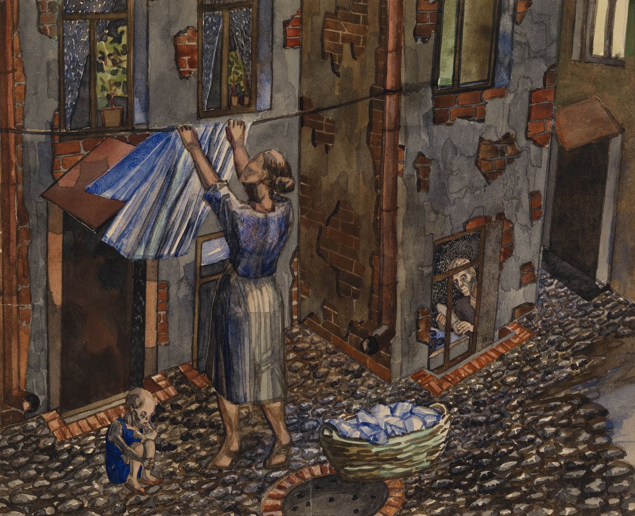Régi udvar, 1930 alkotó: Nikolay Ivanovich Evgrafov