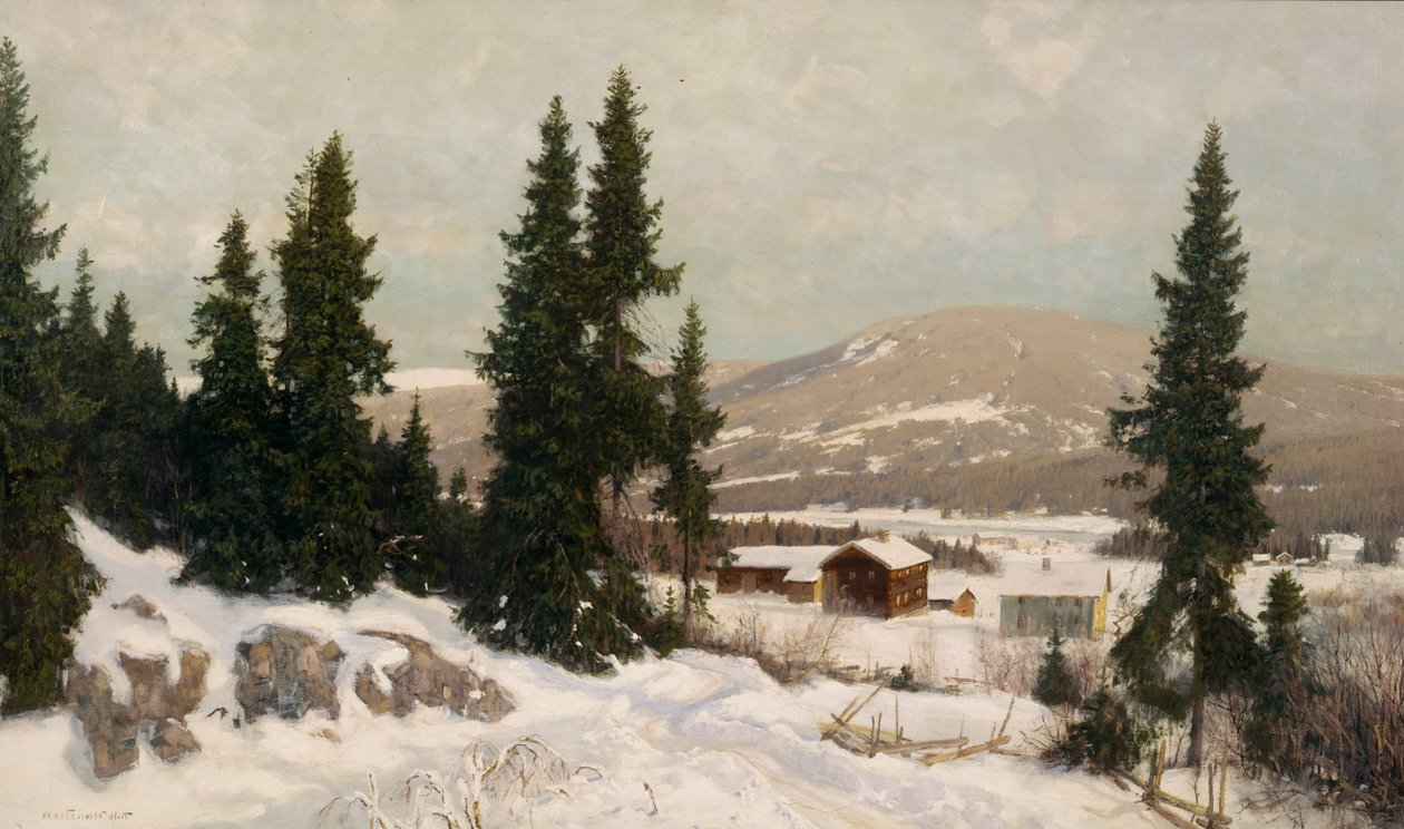 Osterdalenből (olaj, vászon) alkotó: Nils Hansteen