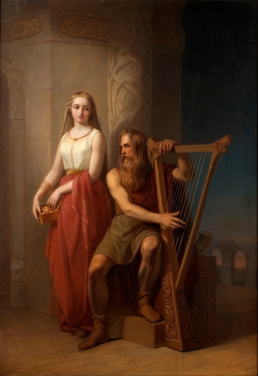 Itun és Bragy, 1846 alkotó: Nils Jakob Blommér