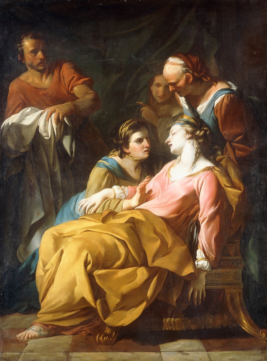 Phaedra megkapta Hippolytus halálhírét, alkotó: Noel Halle