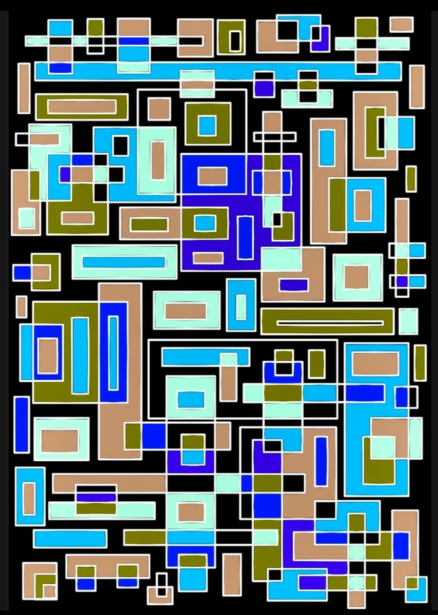 Geometriai formák alkotó: Nomi Morina