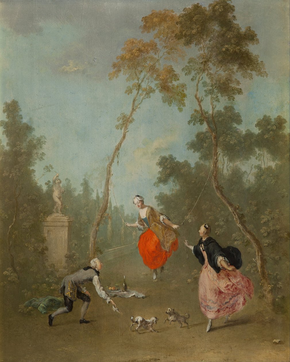 Hölgy a hintán alkotó: Norbert Joseph Carl Grund