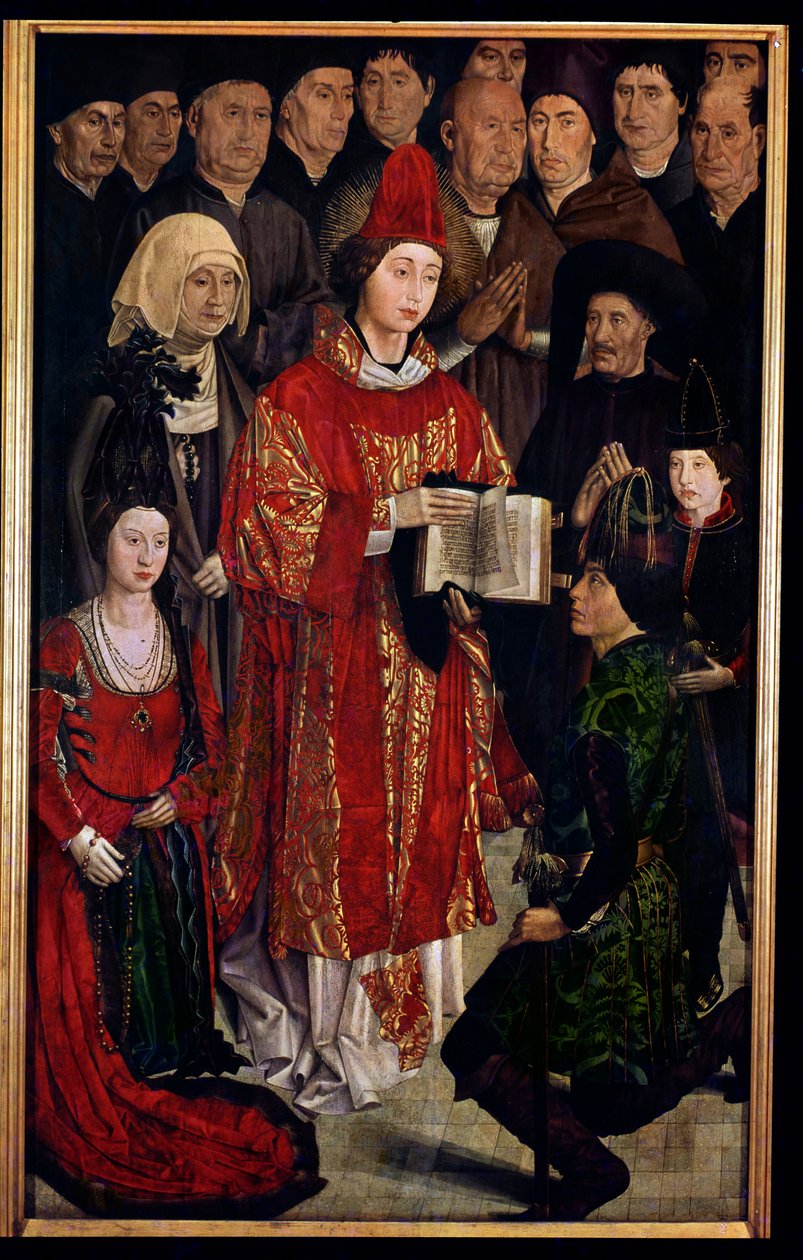 Szent Vince oltárképe, a csecsemőpanel részlete, 1467-70 körül alkotó: Nuno Goncalves or Gonzalvez