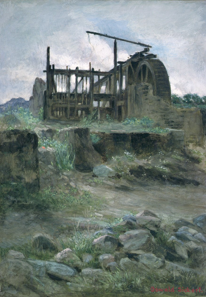Egy cornwalli ónbánya, 19. század alkotó: O.A. Sickert