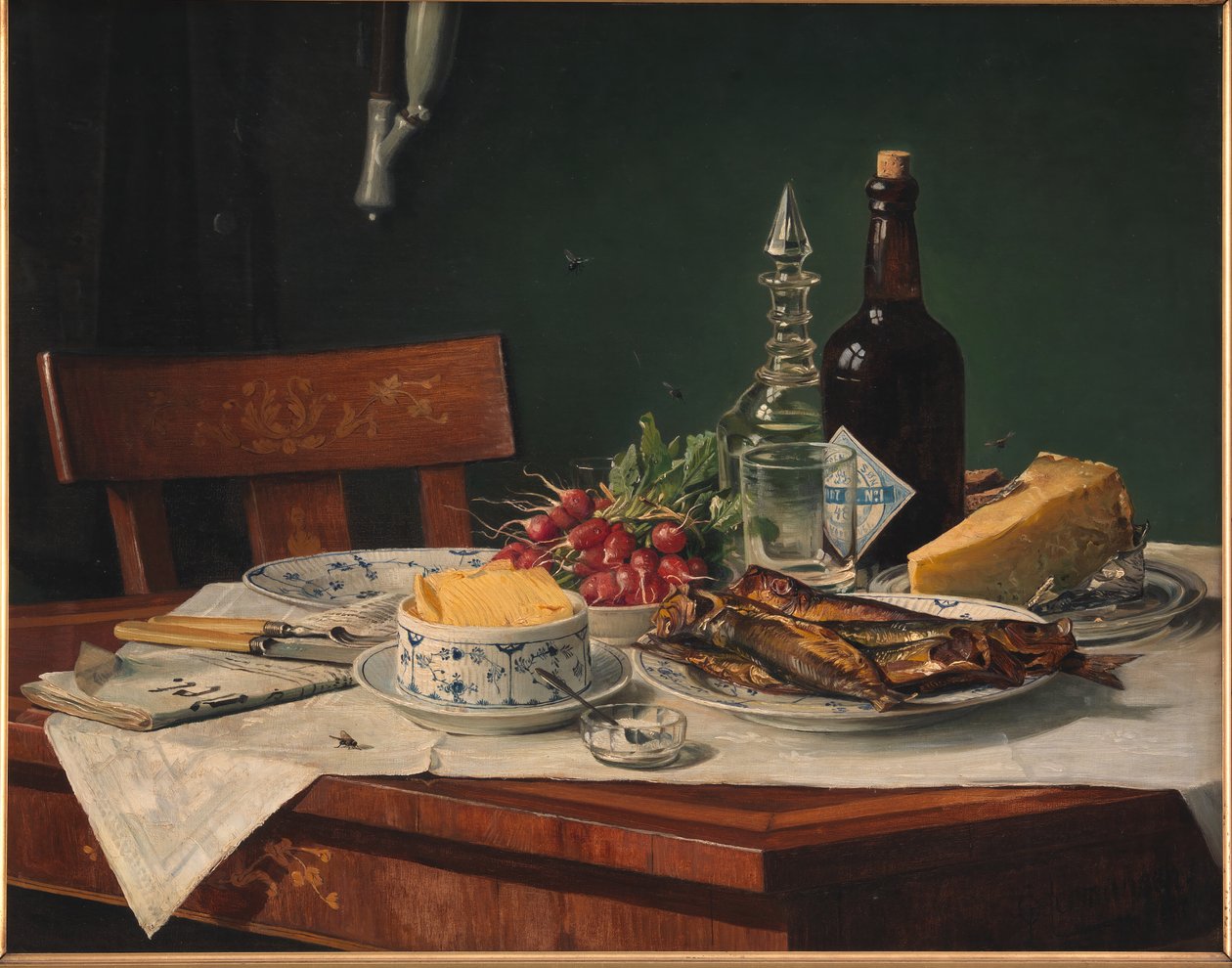 Ebédasztal alkotó: O.A. Hermansen