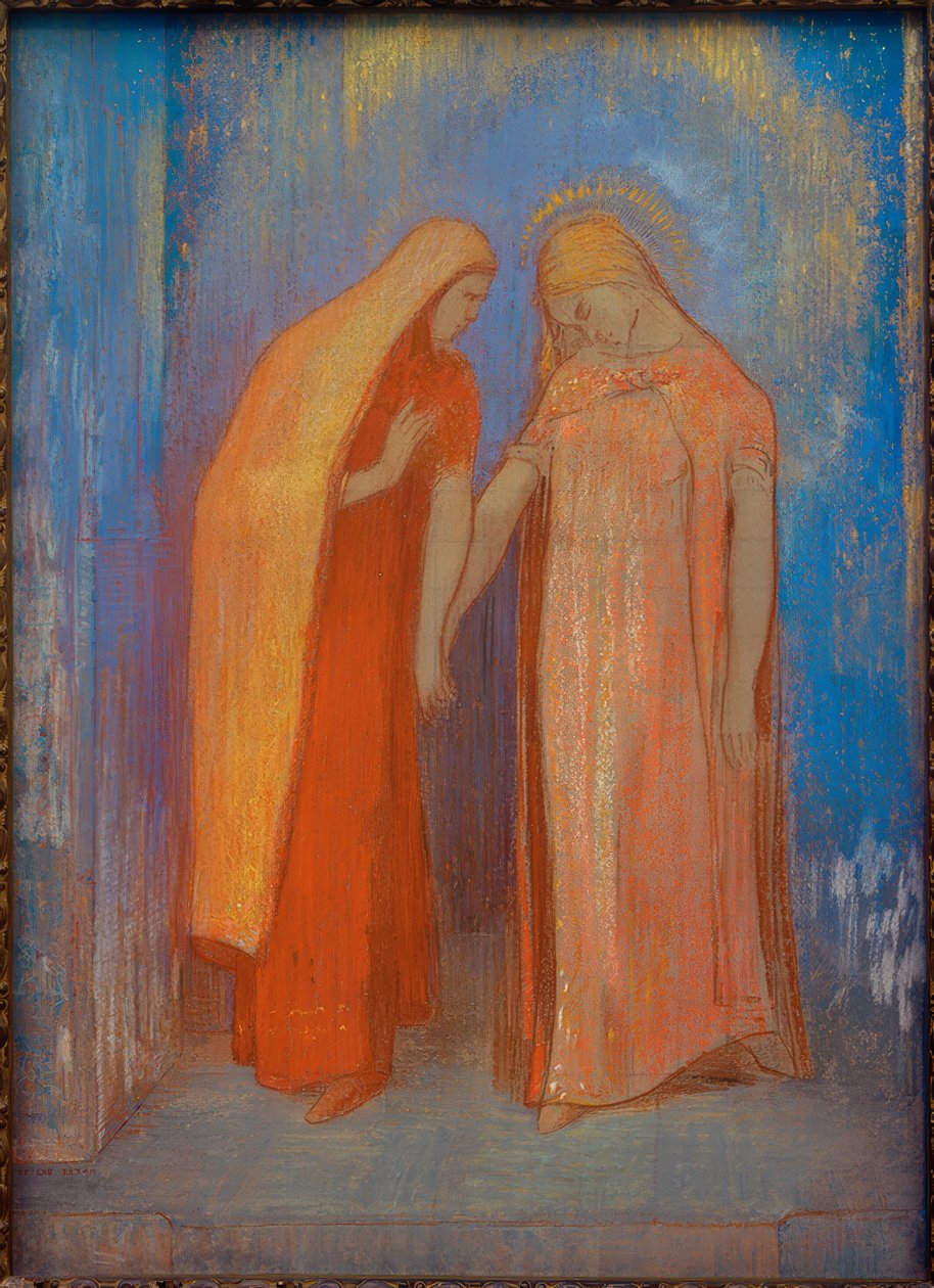 Misztikus beszélgetés alkotó: Odilon Redon