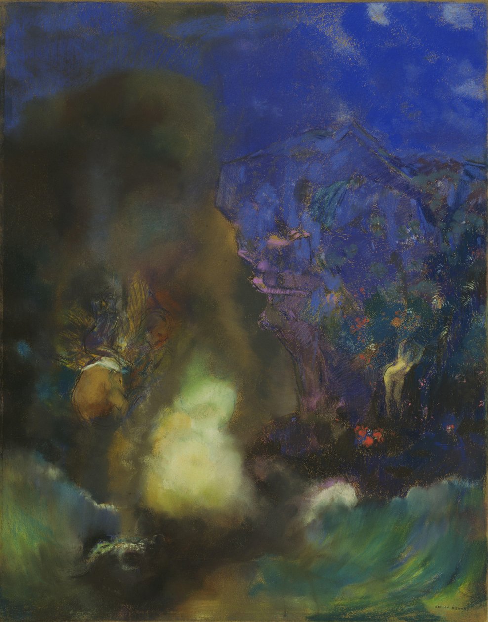 Roger és Angelica, 1910 körül alkotó: Odilon Redon