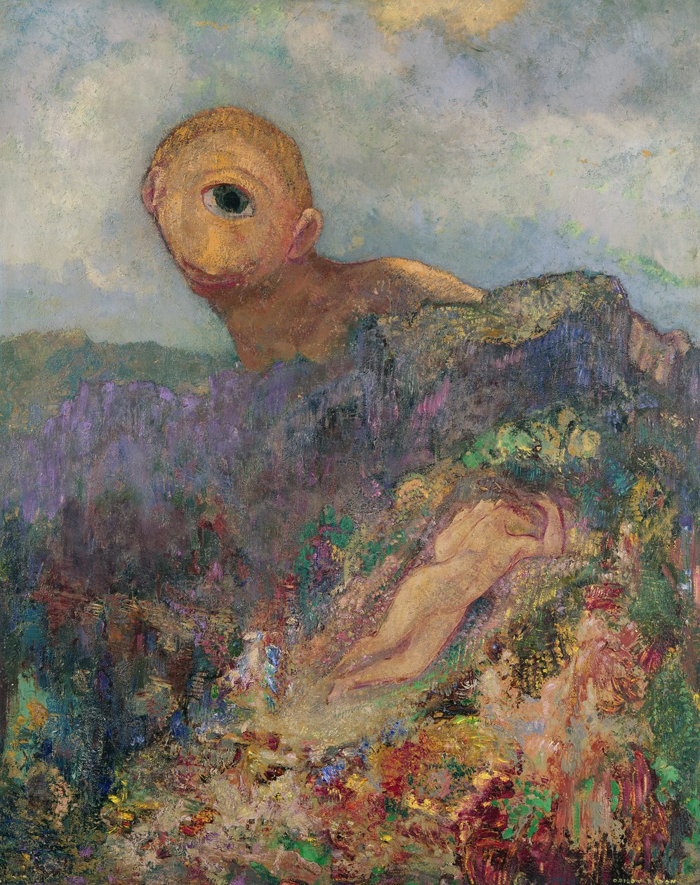 A küklopsz, 1914 körül alkotó: Odilon Redon
