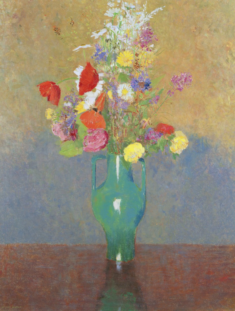 A zöld váza, 1900 körül alkotó: Odilon Redon