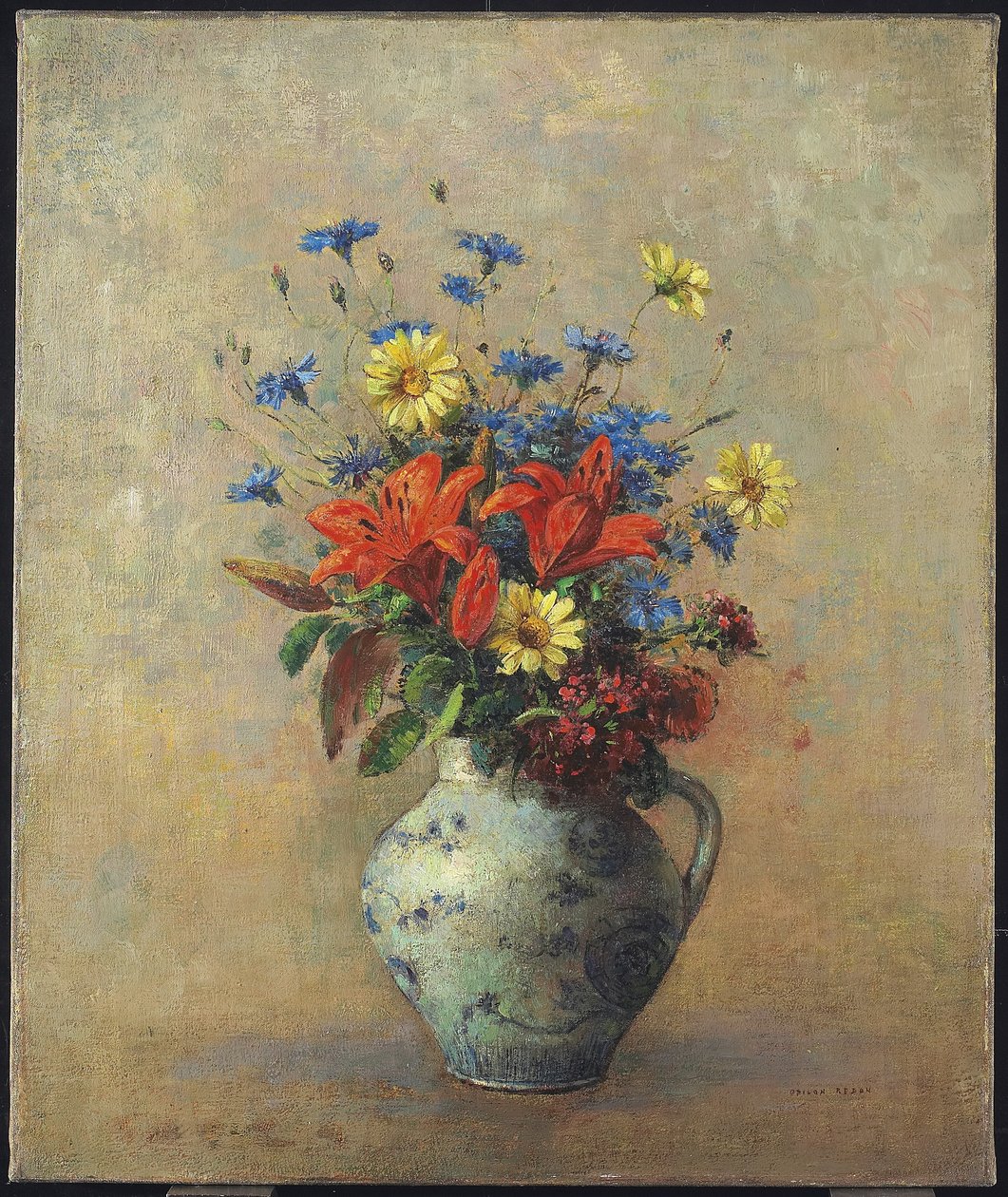 Virágváza, 1915 körül alkotó: Odilon Redon