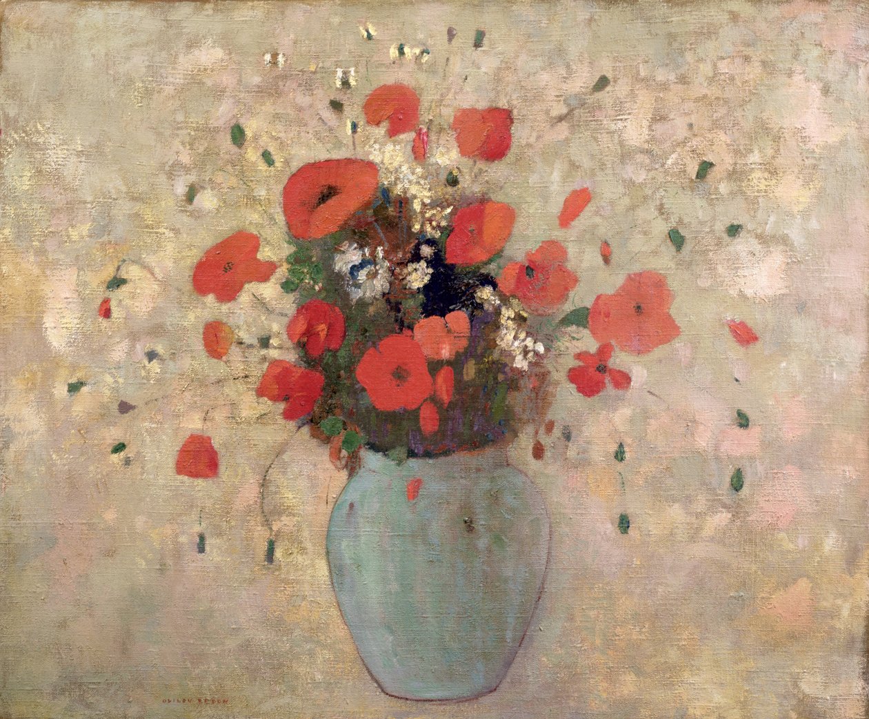 Váza mák alkotó: Odilon Redon