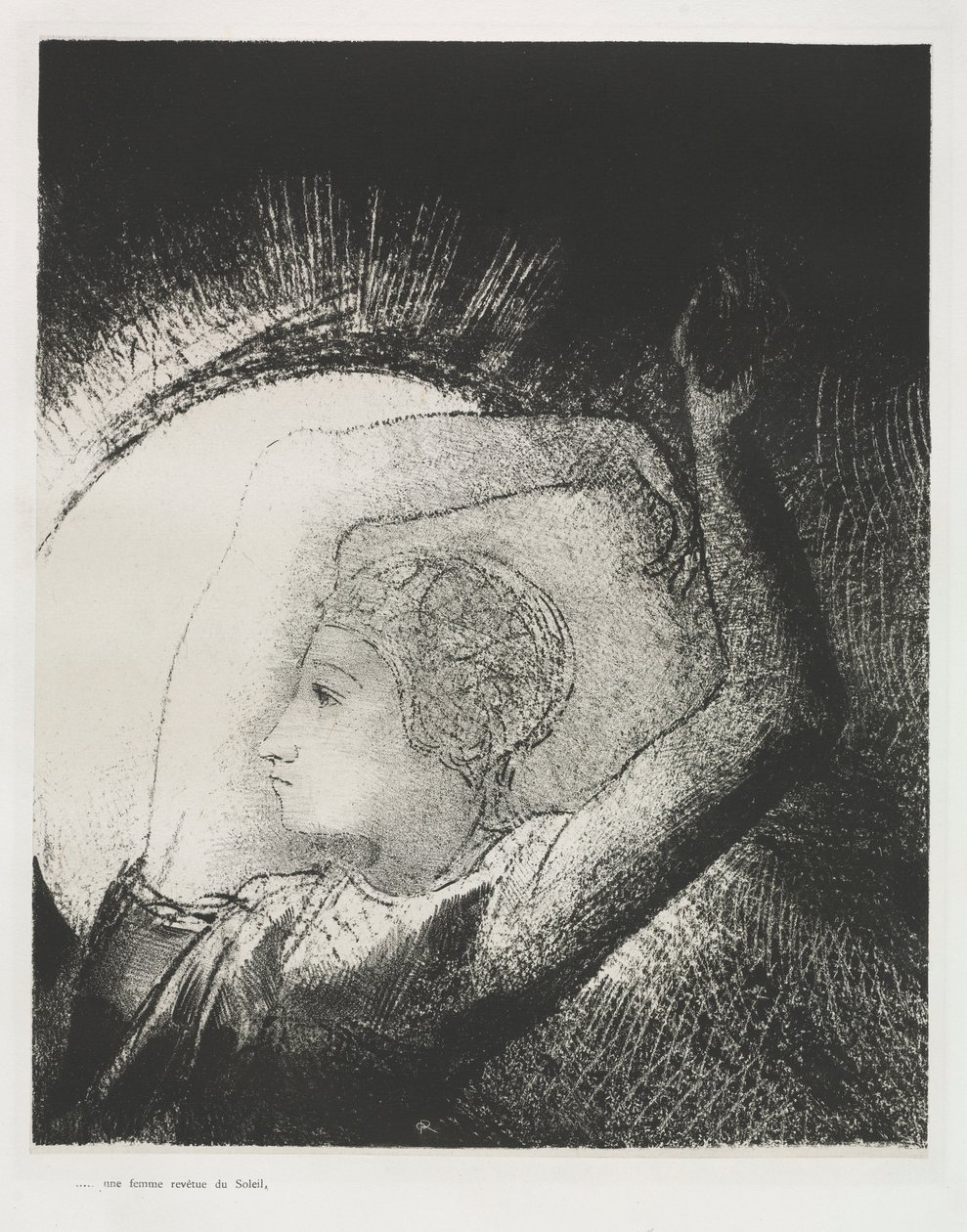 Napba öltözött nő alkotó: Odilon Redon