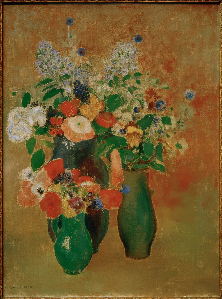 Virágcsokor / csendélet alkotó: Odilon Redon