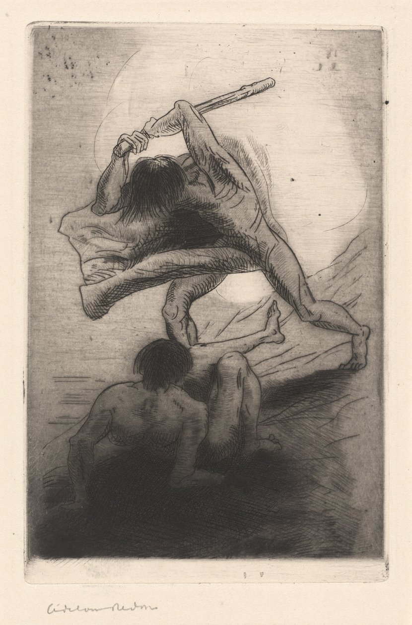 Káin és Ábel alkotó: Odilon Redon