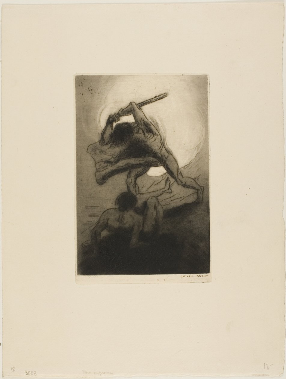 Káin és Ábel alkotó: Odilon Redon