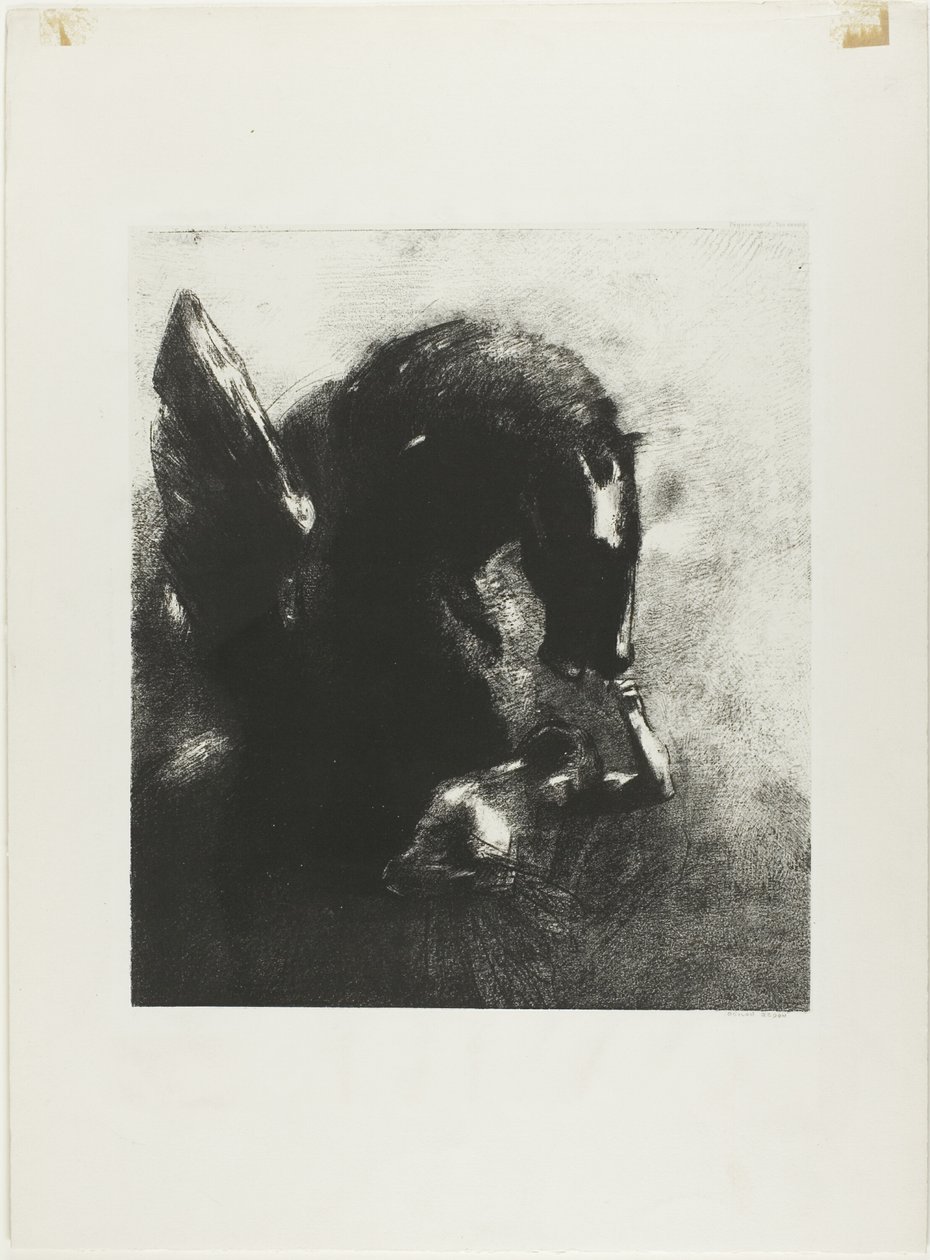 Fogságban lévő Pegazus alkotó: Odilon Redon