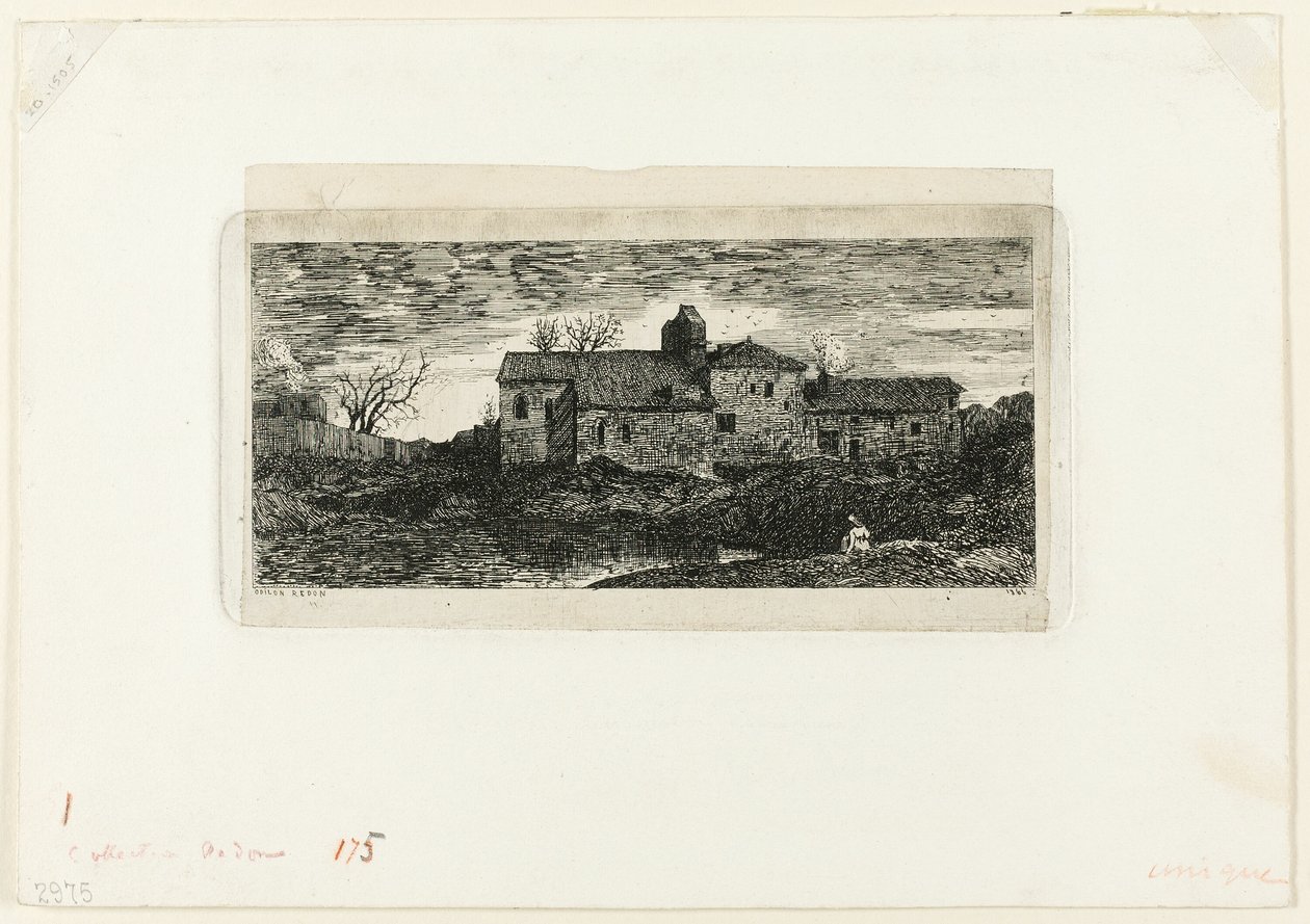 Kápolna és zarándokszálló Harambeltzben (Basses-Pireneusok) alkotó: Odilon Redon