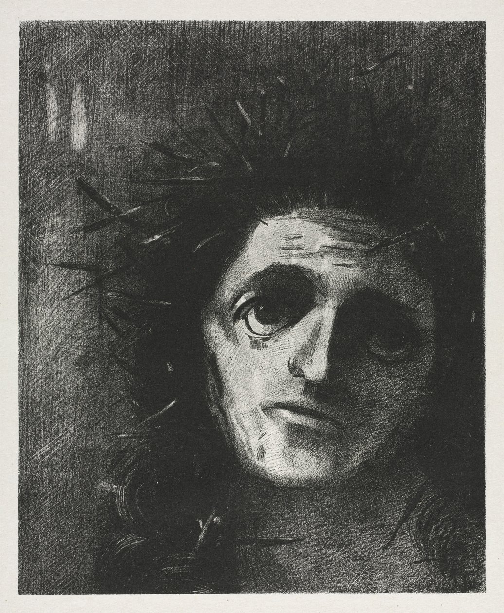 Krisztus, 1887. alkotó: Odilon Redon