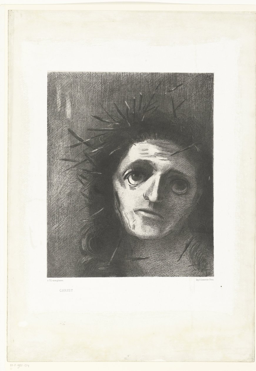 Christus Krisztus (cím a tárgyon) alkotó: Odilon Redon