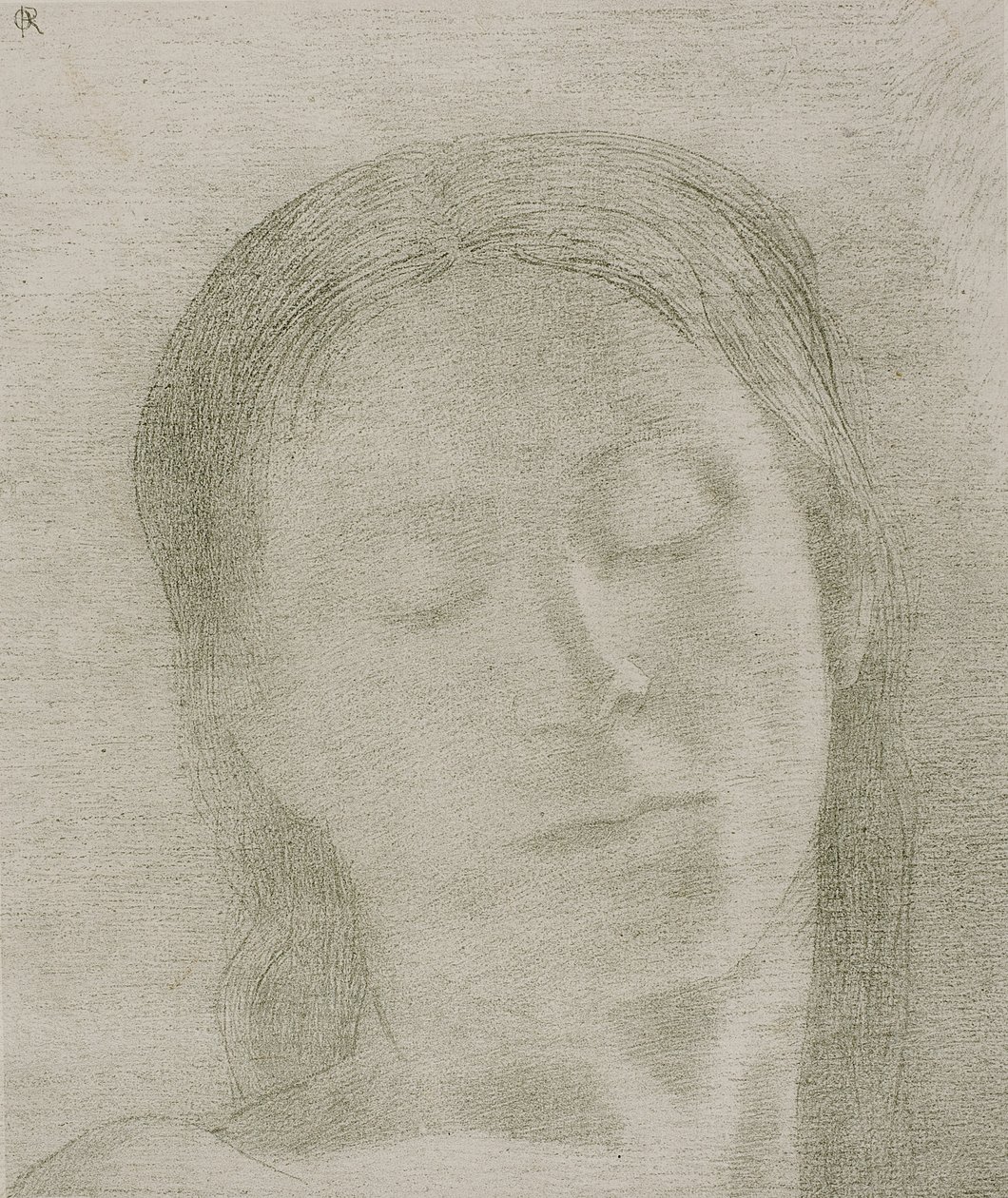 Csukott szemek, 1890 alkotó: Odilon Redon