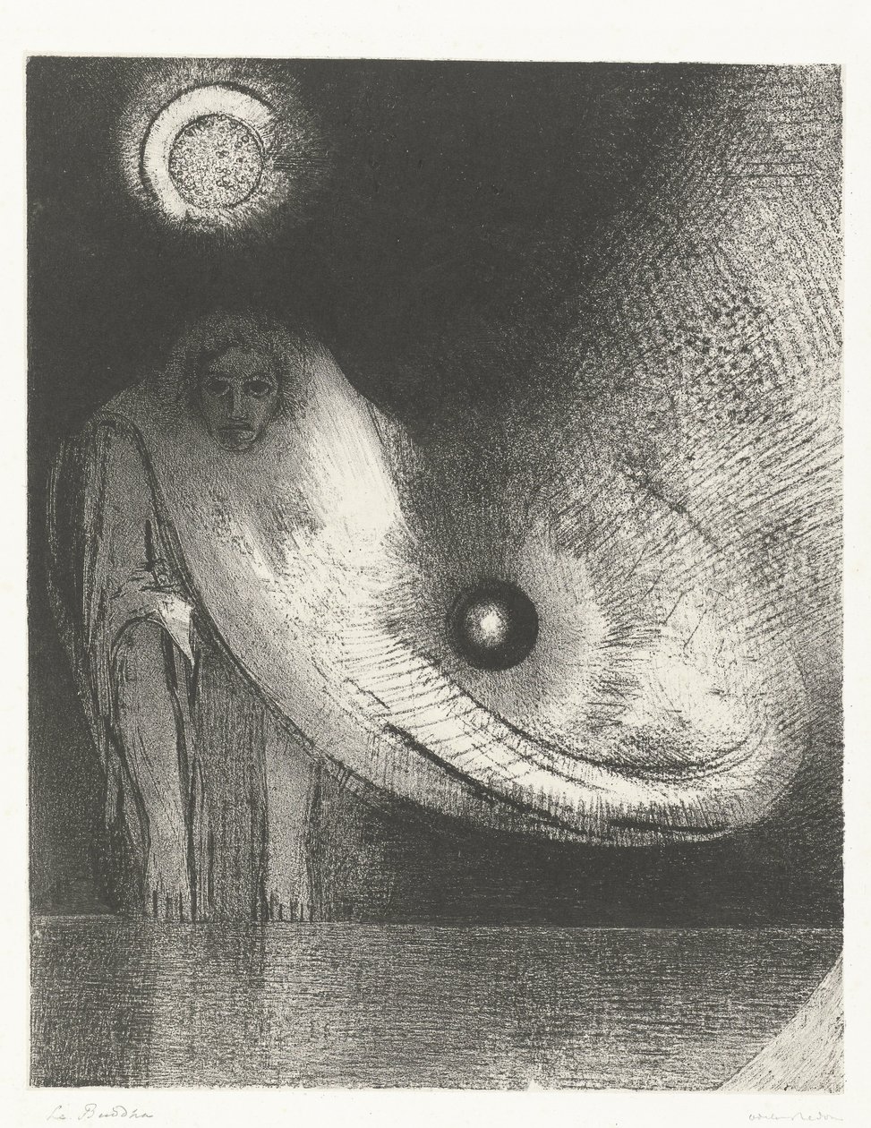 Buddhától A Buddhák Az eredeti nyomat (sorozat címe) alkotó: Odilon Redon