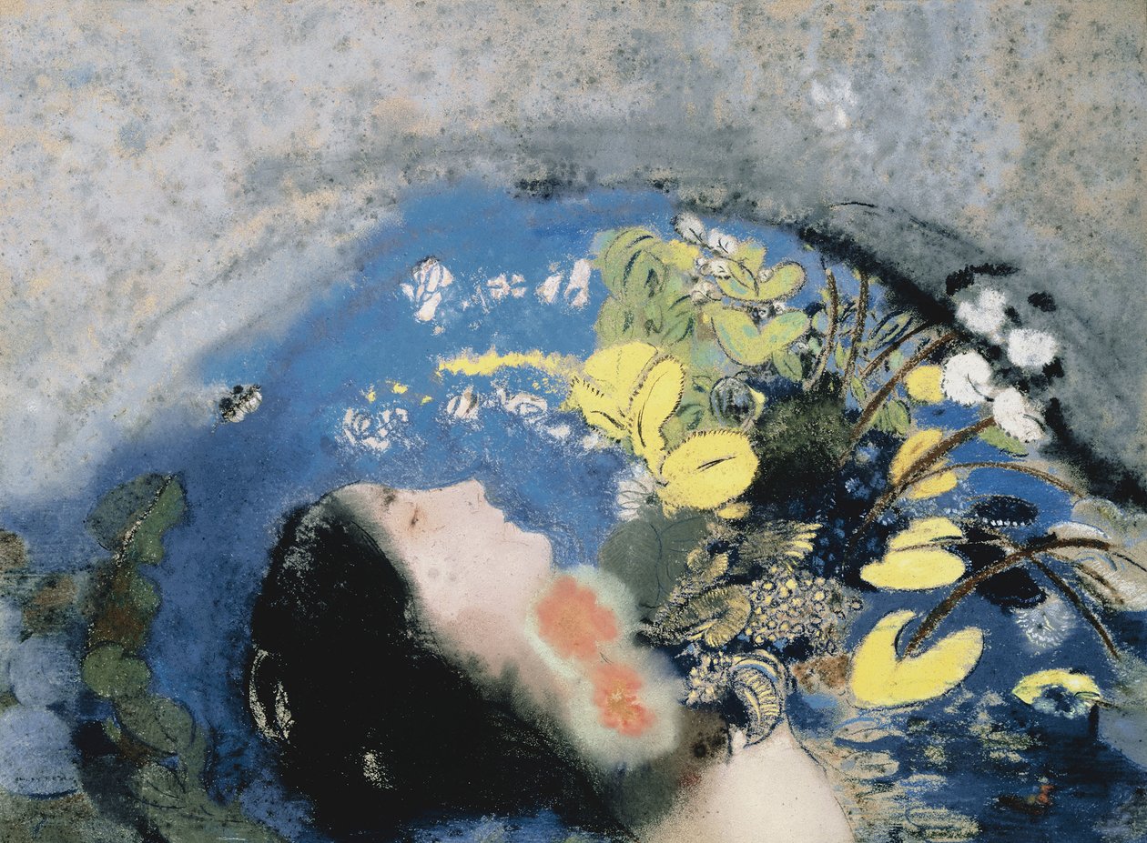 Ophelia megfulladása alkotó: Odilon Redon