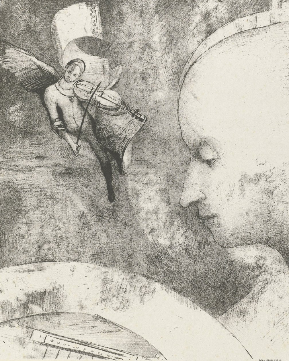 Mennyei művészet, 1894 (nyomtatott) alkotó: Odilon Redon