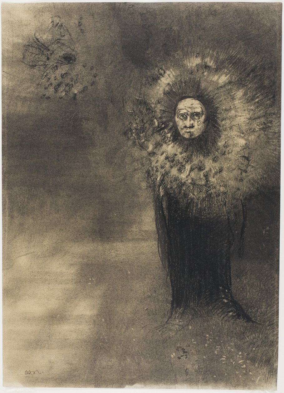 Emberi növény, 1880 körül alkotó: Odilon Redon