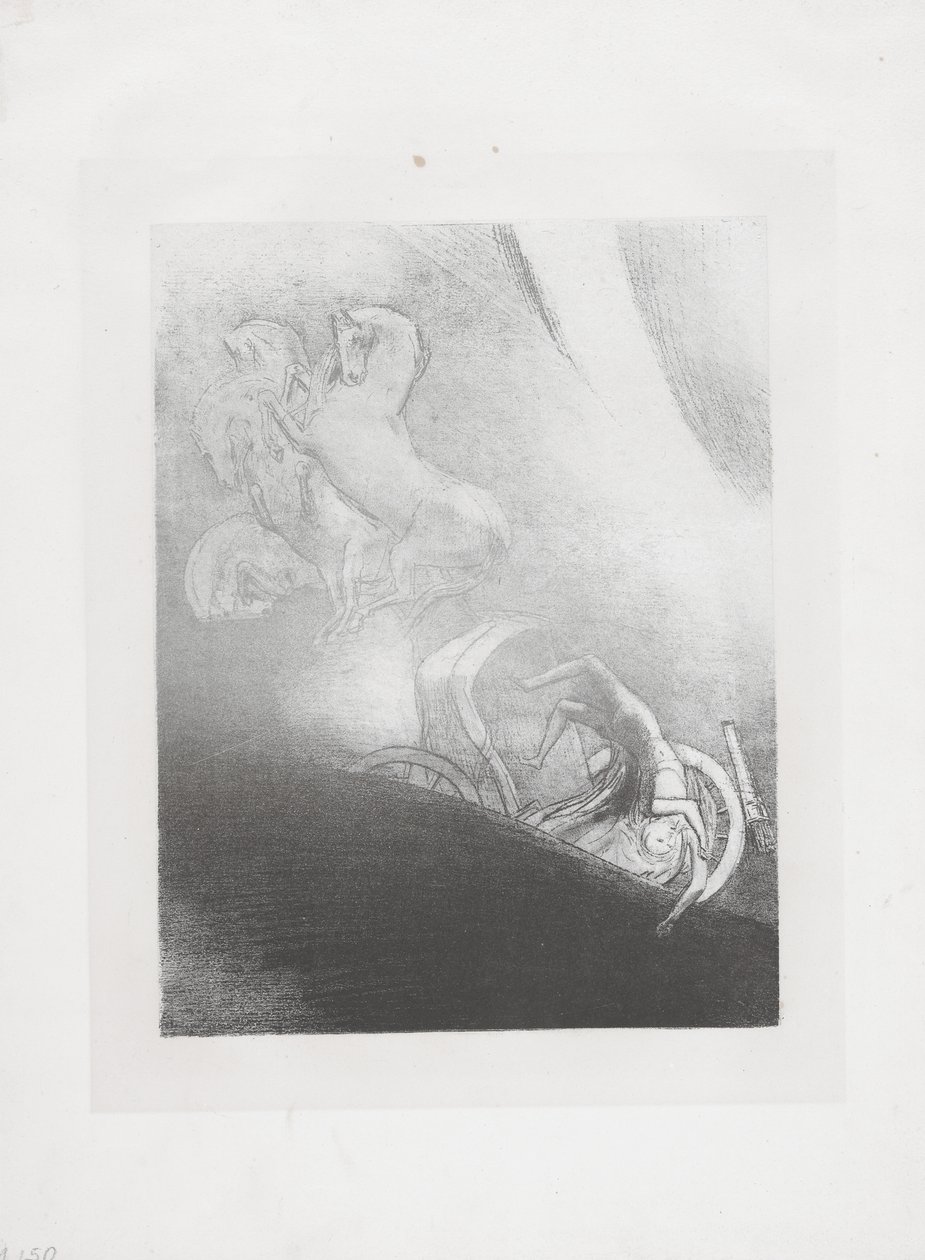 A szakadékba zuhan... alkotó: Odilon Redon