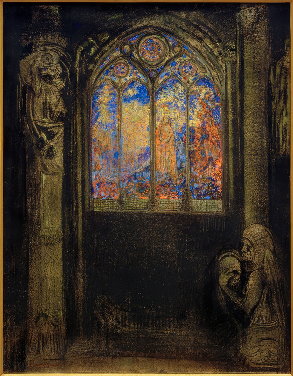 Templom ablaka alkotó: Odilon Redon