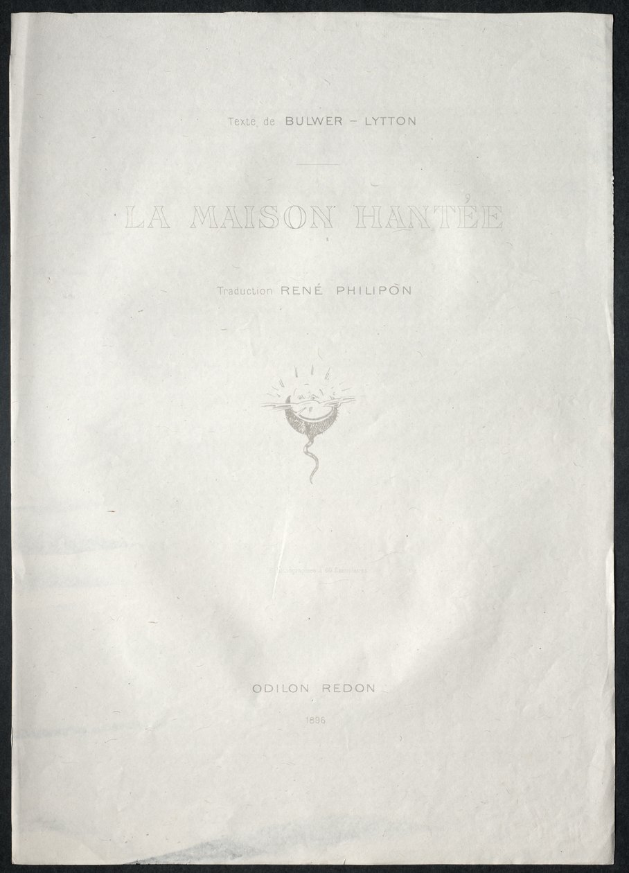 A kísértetház, 1896. alkotó: Odilon Redon