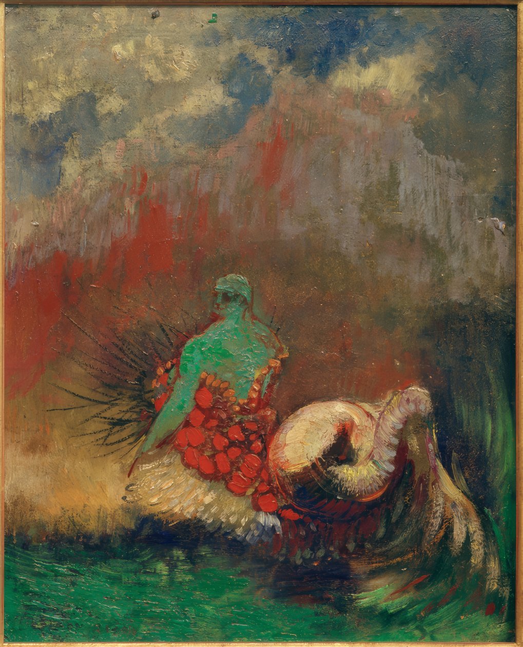 A sellő (Die Sirene) alkotó: Odilon Redon