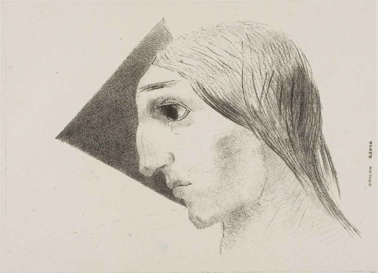 Madness, hatodik tábla Edgar Poe-tól alkotó: Odilon Redon